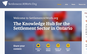 Web screenshot of SettlementAtWork.org