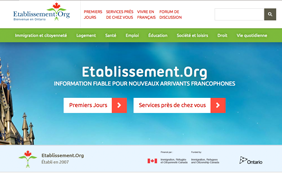 Web screenshot of Etablissement.org
