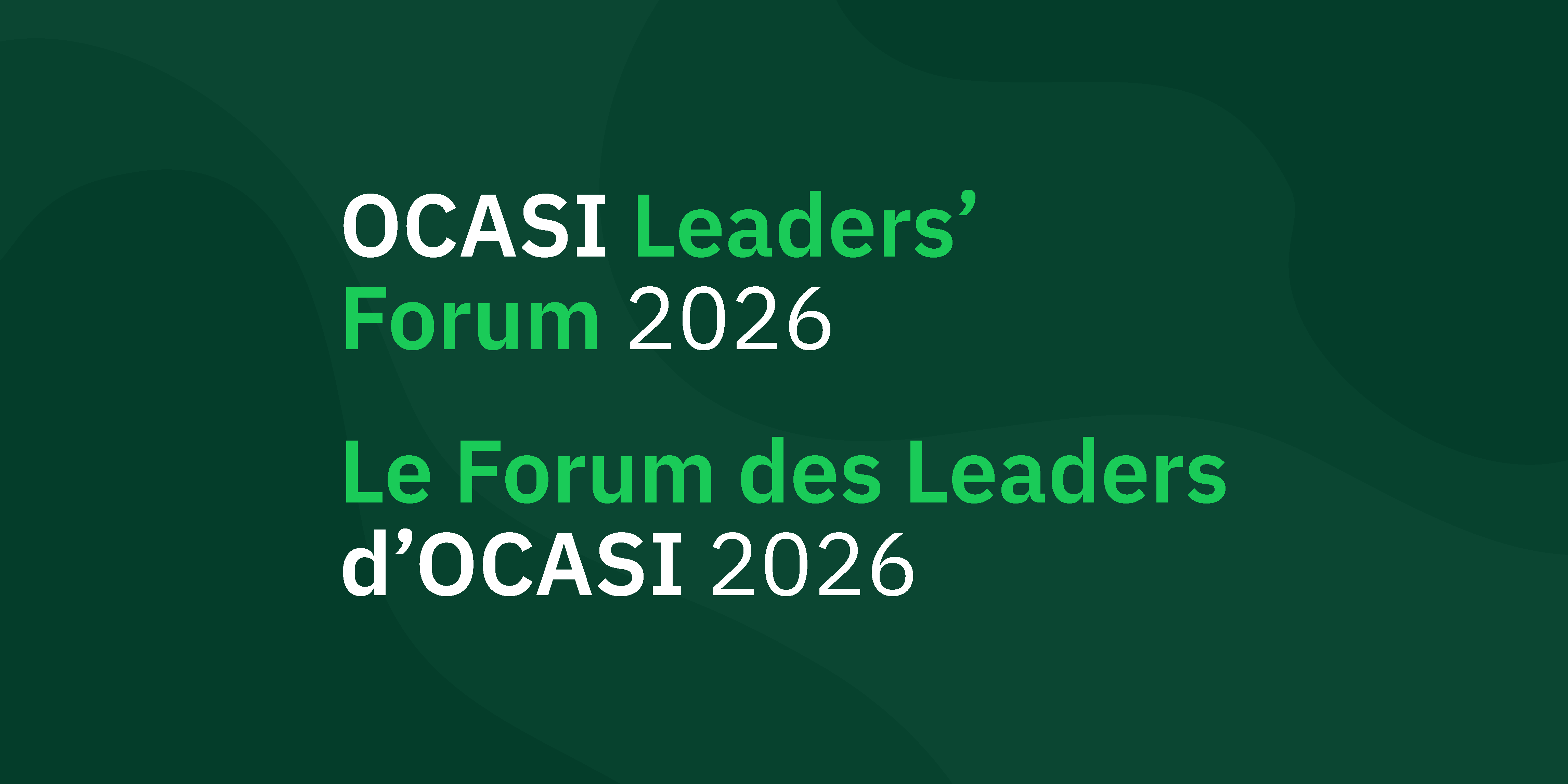 OCASI Leaders’ Forum 2026