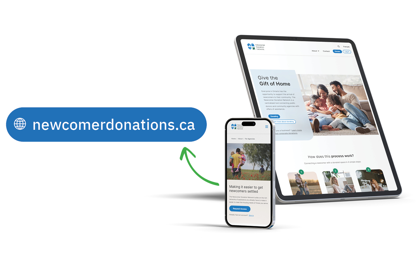 Launch: Newcomer Donation Network website (NDN)