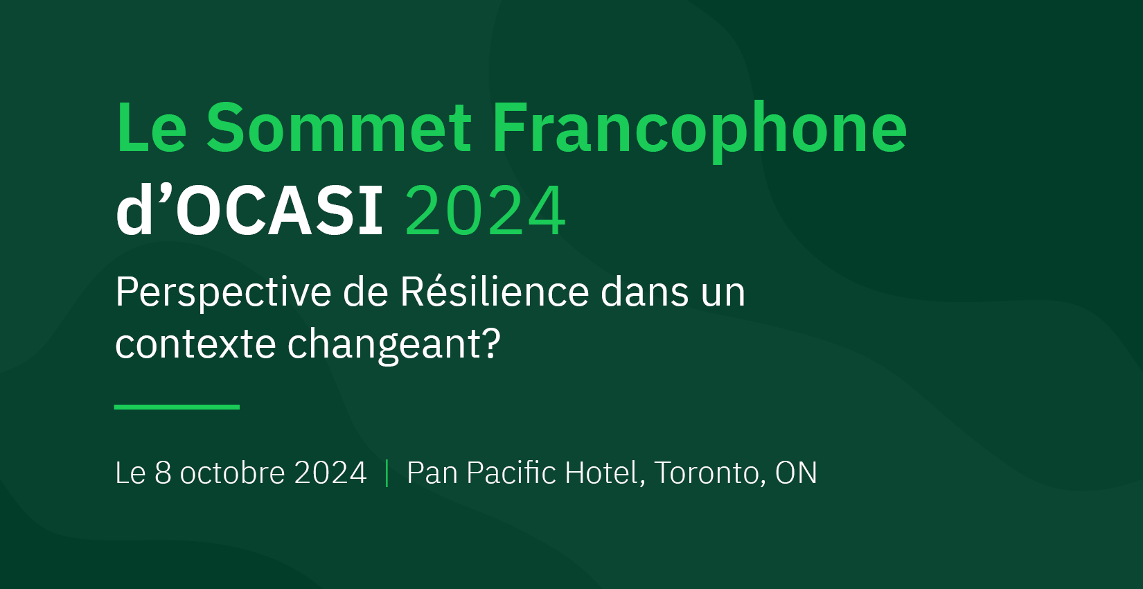 Le Sommet Francophone d’OCASI 2024